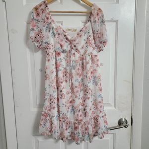 Floral cute maternity dress size M *R2